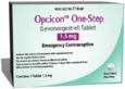 Opcicon One-Step emergency contraceptive package