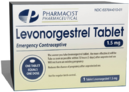 Levonorgestrel emergency contraceptive tablet package